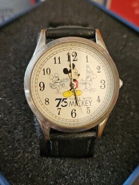 Avon - Mickey Mouse 75 Years Kids Watch - Black Strap